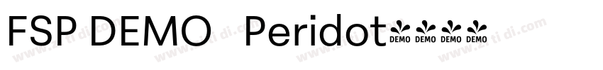 FSP DEMO   Peridot字体转换